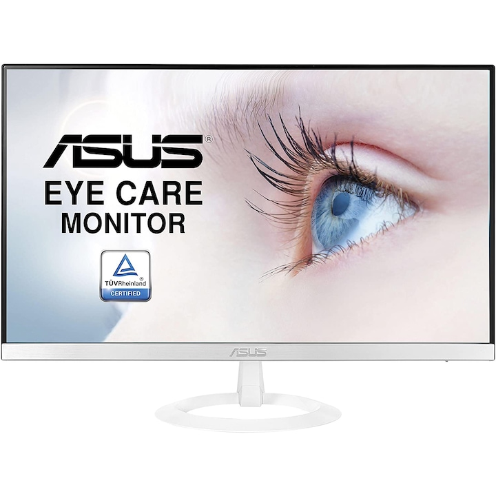 ASUS Eye Care VZ239HE-W LED Monitor, 23, IPS, Full HD, 1920x1080, 5 ms, HDMI, D-Sub, Fehér