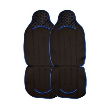 Set 2 huse scaun spatar romb BVS Negru + Albastru Set 2 huse scaun spatar romb BVS Negru + Albastru