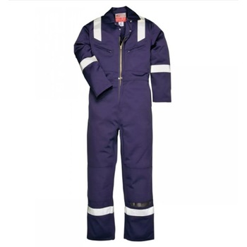 Combinezon antistatic, ignifug cu benzi reflectorizante si cusaturi duble, 10 buzunare, culoare navy, marimea XS Combinezon antistatic, ignifug cu benzi reflectorizante si cusaturi duble, 10 buzunare, culoare navy, marimea XS