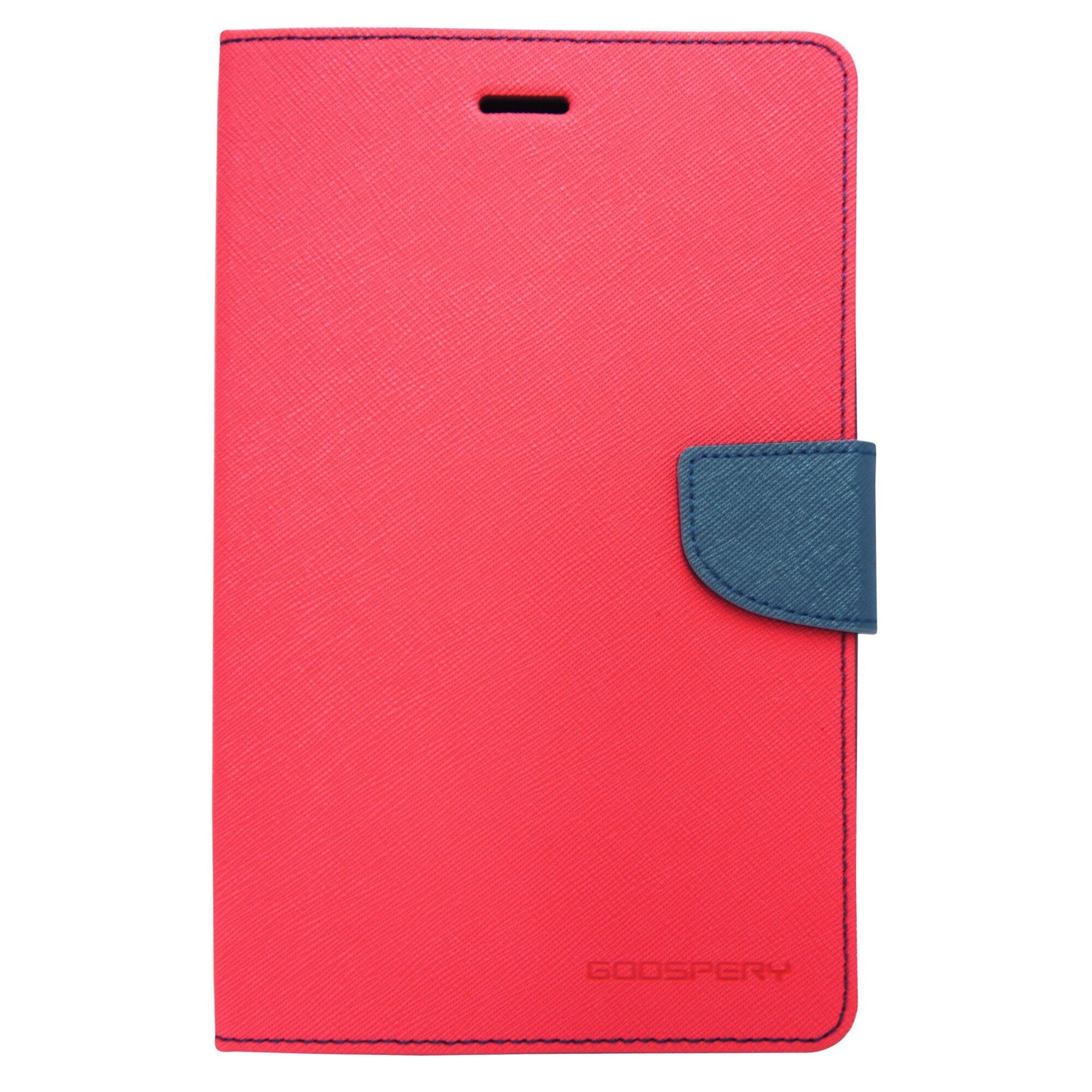 Husa tip carte Mercury Goospery Fancy Diary rosu + bleumarin pentru Samsung Galaxy Tab 2 P3100, P3110