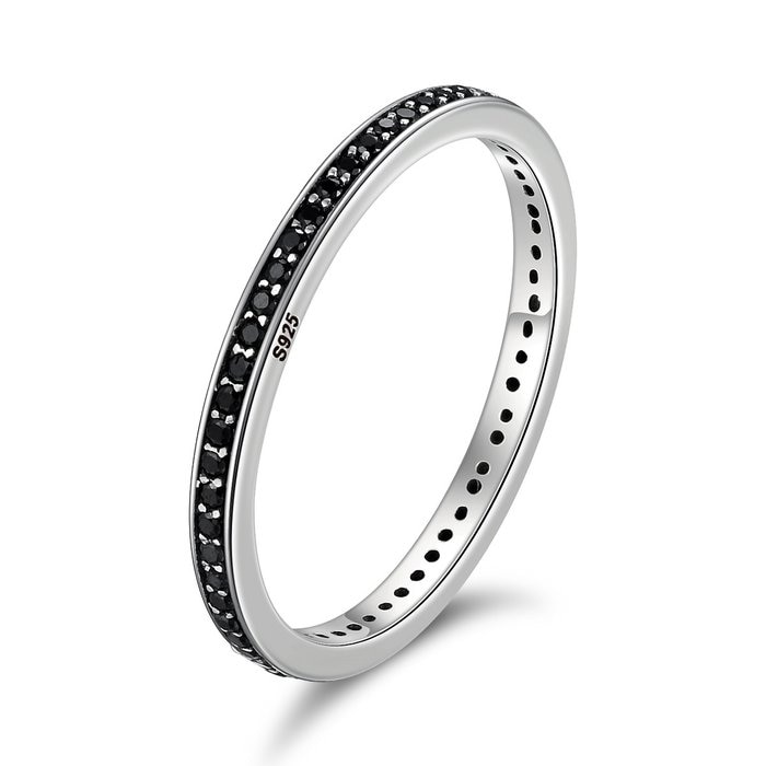 Inel din argint Fashion Band black 8