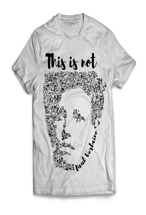 Tricou alb de dama Paul Verlaine