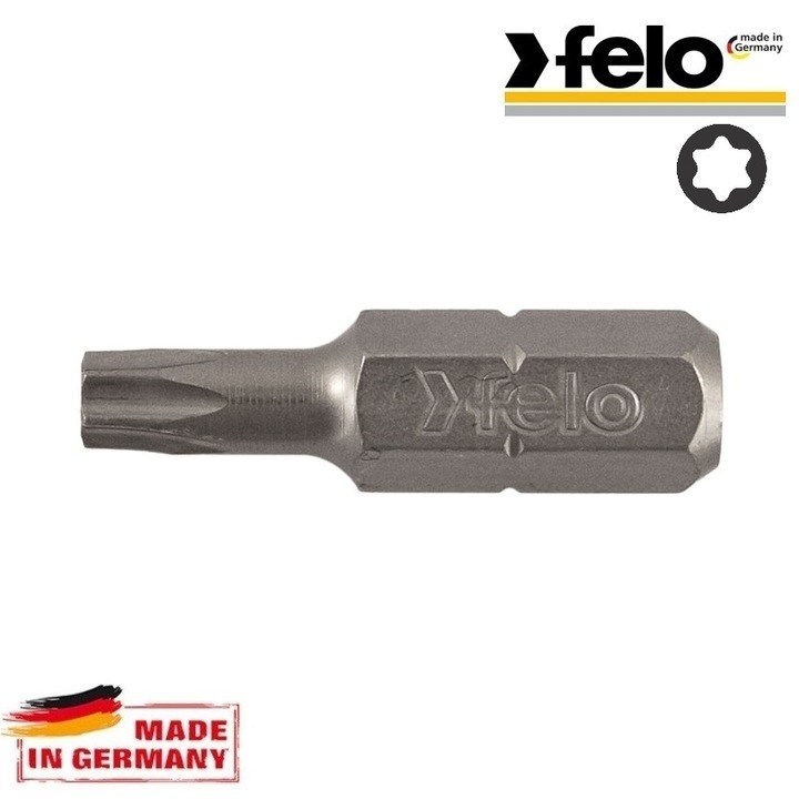 Set 2 Biti, FELO, TorxX25x25 C 6,3