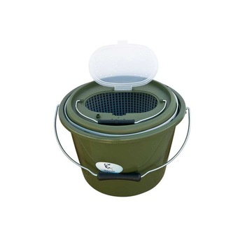 Cutie pescar galeata Baracuda HS324, 10 litri, verde Cutie pescar galeata Baracuda HS324, 10 litri, verde