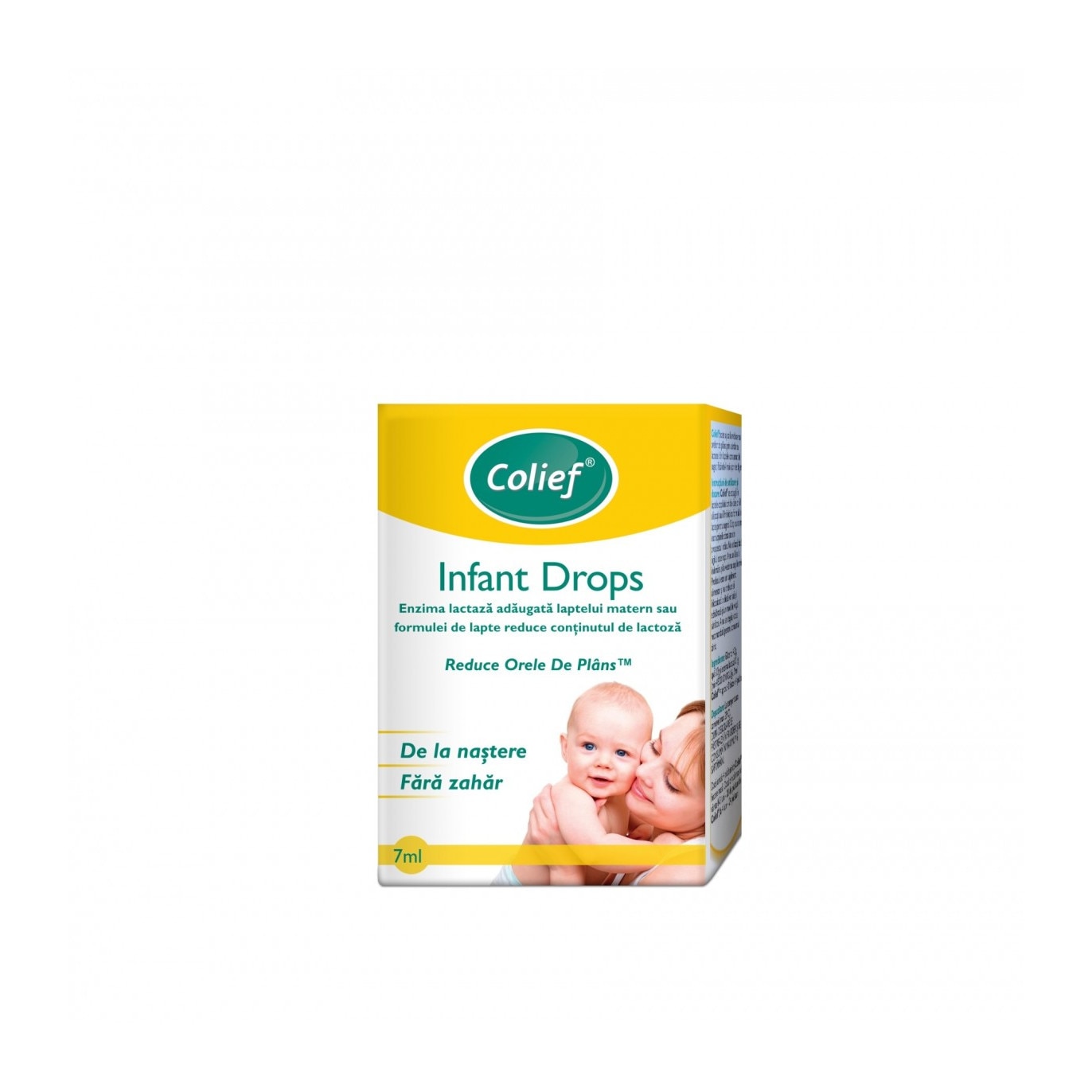 Colief Picaturi, Supliment alimentar pentru reducerea continutului de lactoza din laptele matern sau laptele formula, 7 ml