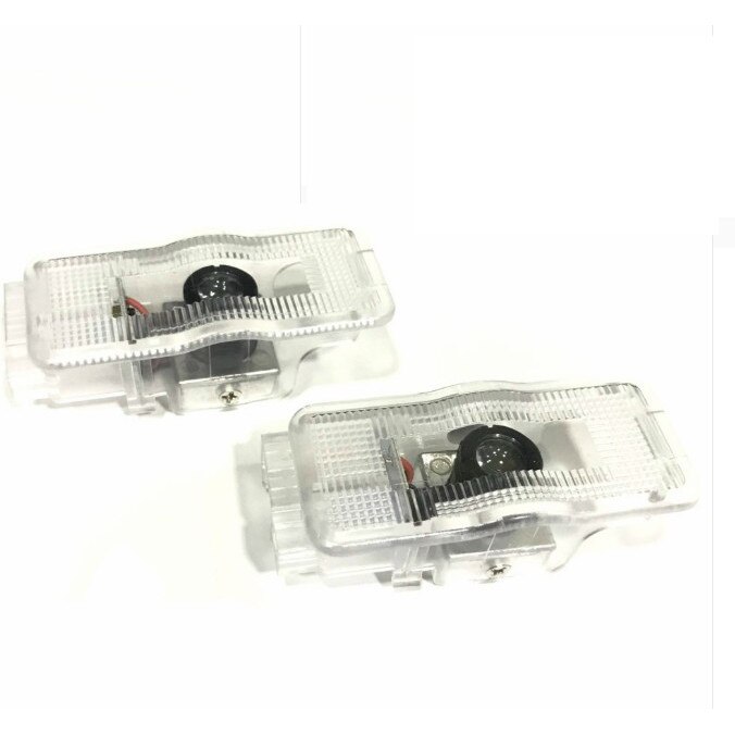 Set 2 Bucati Emblema Logo LED Portiera dedicata Marca Auto PEUGEOT