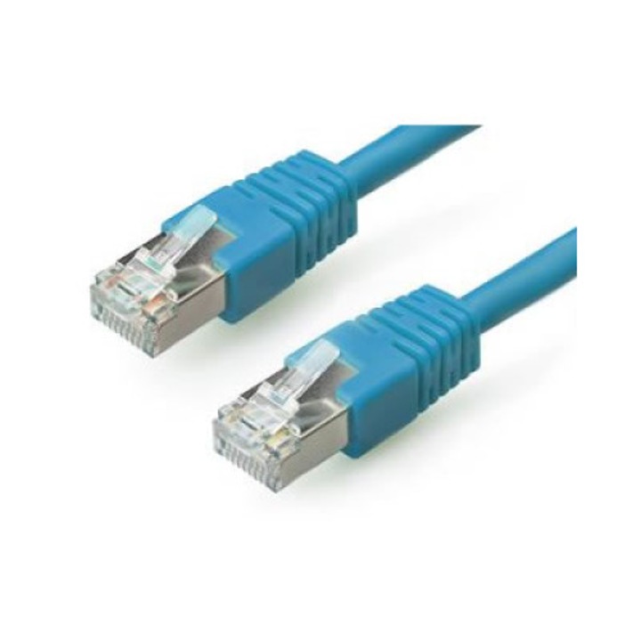 Gembird FTP kat.5e RJ45 patch kábel, 0.5m, kék