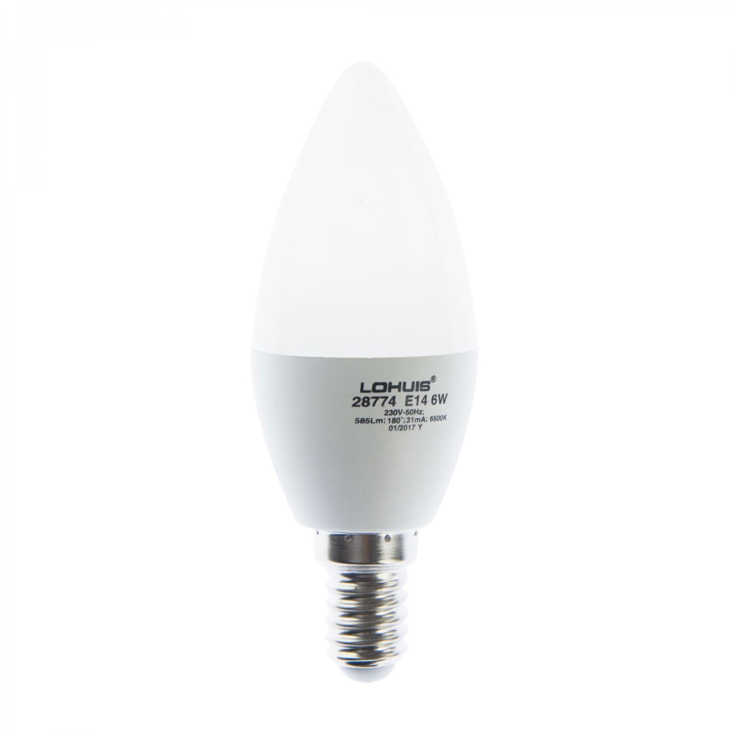 Bec LED Lohuis lumanare E14 6W lumina rece, dimabil, AN