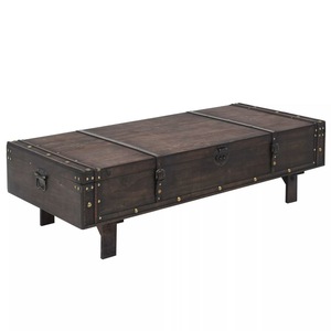 Masuta De Cafea Din Lemn Masiv Tip Cufar Vidaxl Maro 120 X 55 X 35 Cm Emag Ro