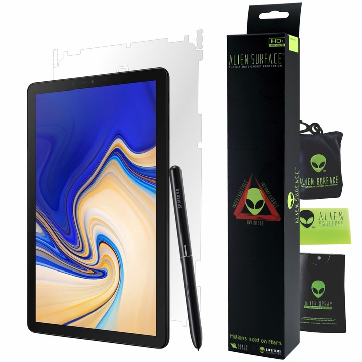 Alien Surface XHD, Samsung Galaxy Tab S4 T835 10.5", hátsó oldali védelem + ajándék Alien Fiber