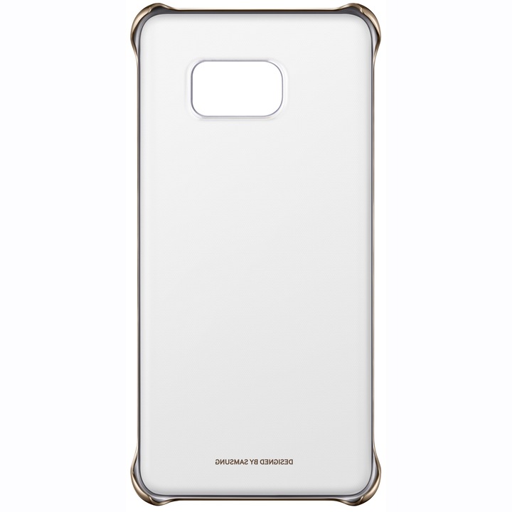 Протектор Samsung Clear Cover за Galaxy S6 Edge Plus G928, Златист