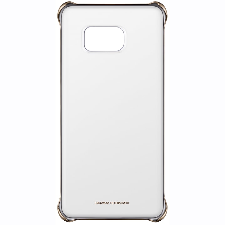 Протектор Samsung Clear Cover за Galaxy S6 Edge Plus G928, Златист
