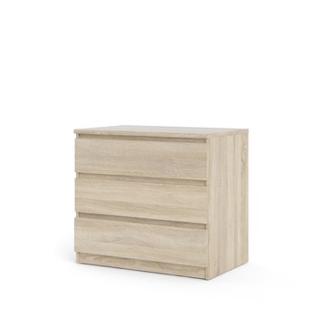 Comoda Naia, Tvilum, 3 Sertare, 77 x 50 x 70 cm - Stejar Comoda Naia, Tvilum, 3 Sertare, 77 x 50 x 70 cm - Stejar