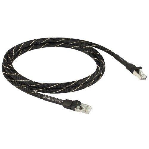 Cablu Retea GoldKabel Cat 6a Black Edition 1.0m