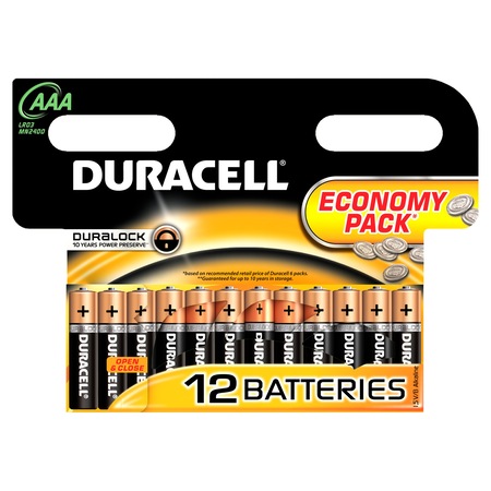 Baterie alcalina Duracell AAA, R3, 12 buc