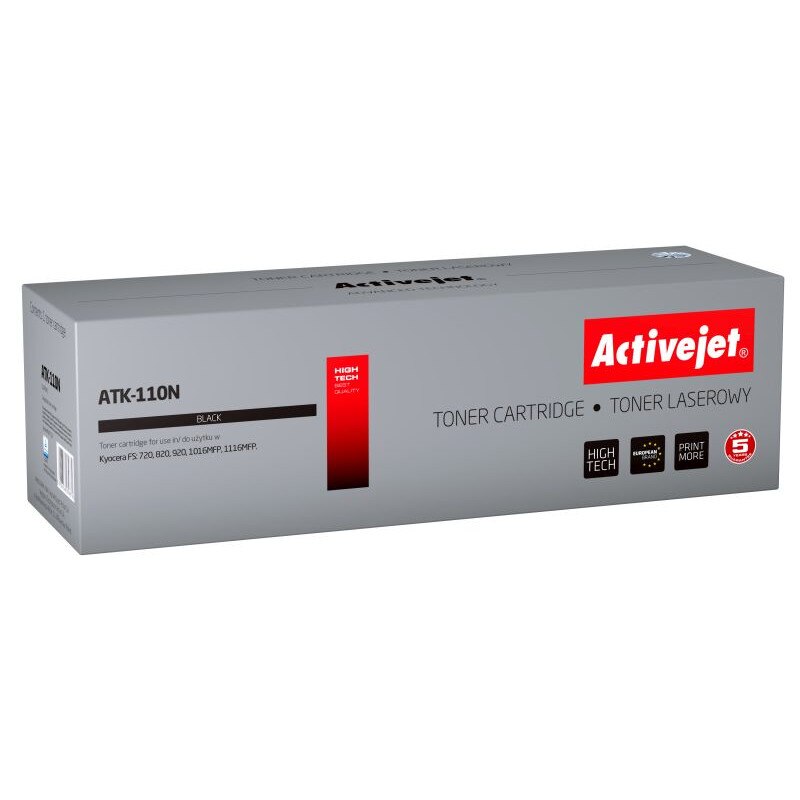 Toner compatibil TK-110 pentru Kyocera, Black, 6000 pagini, Premium Activejet, Garantie 5 ani