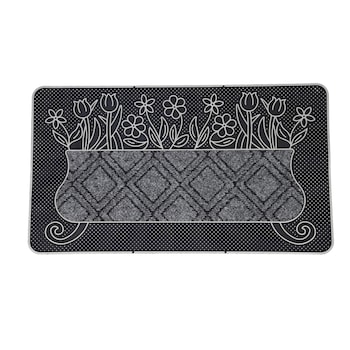 Covoras Intrare GRUNBERG 100% Cauciuc 40 x 70 cm, 1.2 kg, Negru/Gri, DM016 Covoras Intrare GRUNBERG 100% Cauciuc 40 x 70 cm, 1.2 kg, Negru/Gri, DM016