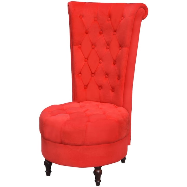 vidaXL magas háttámlájú fotel piros
