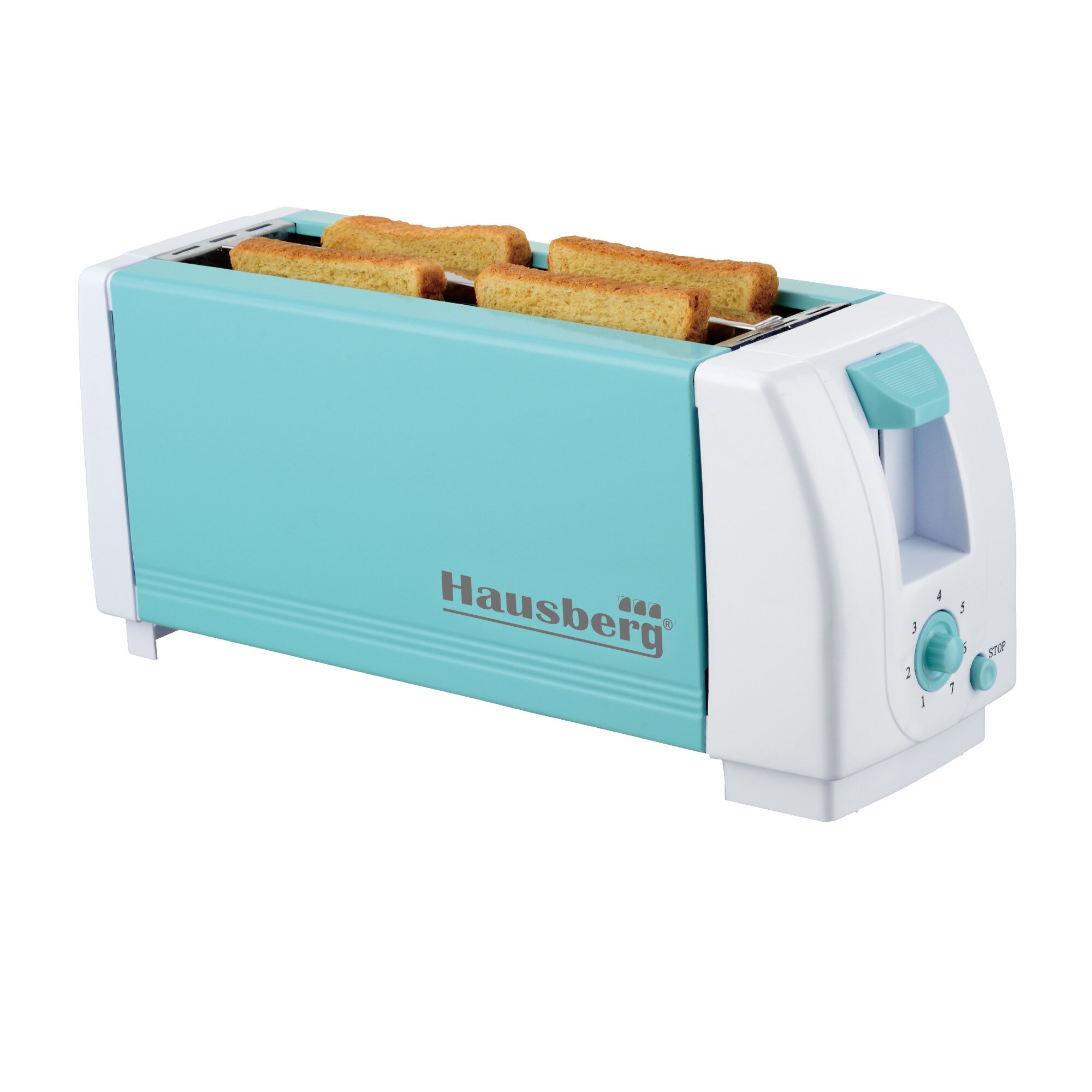 Prajitor paine 4 felii , Hausberg HB185B 1300W, bleu