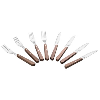 Set tacamuri friptura, Lamart Walnut, 8 piese Set tacamuri friptura, Lamart Walnut, 8 piese