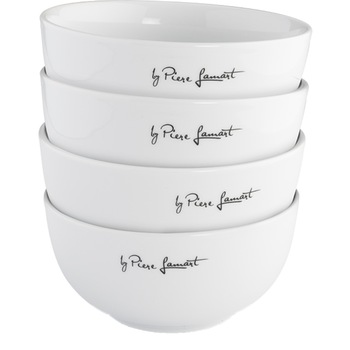 Set 4 boluri Lamart Dine, portelan, 14 x 6.9 cm, 500 ml Set 4 boluri Lamart Dine, portelan, 14 x 6.9 cm, 500 ml