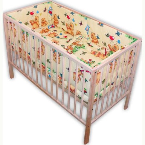 Set lenjerie 7 piese bumbac, crem