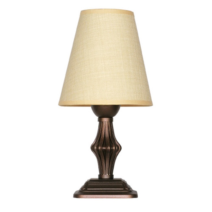 Lampa de masa Lightstyle Ashley Sami Ecru, 1xE27, Patina