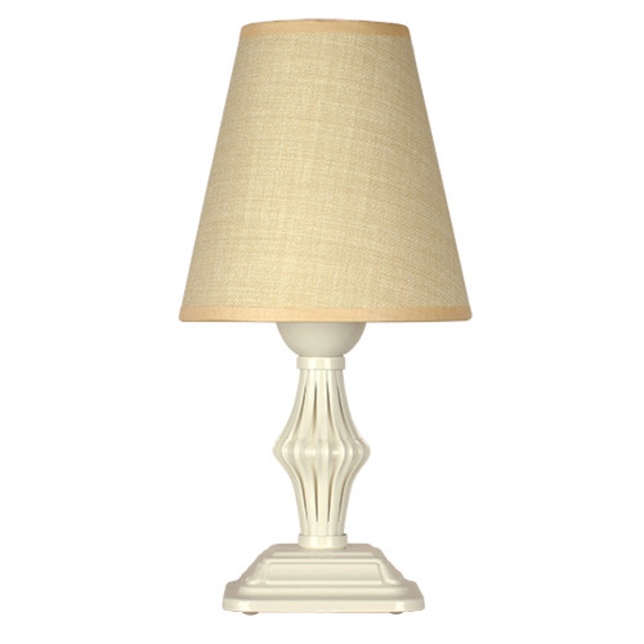 Lampa de masa Lightstyle Ashley Sami Ecru, 1xE27, Crem