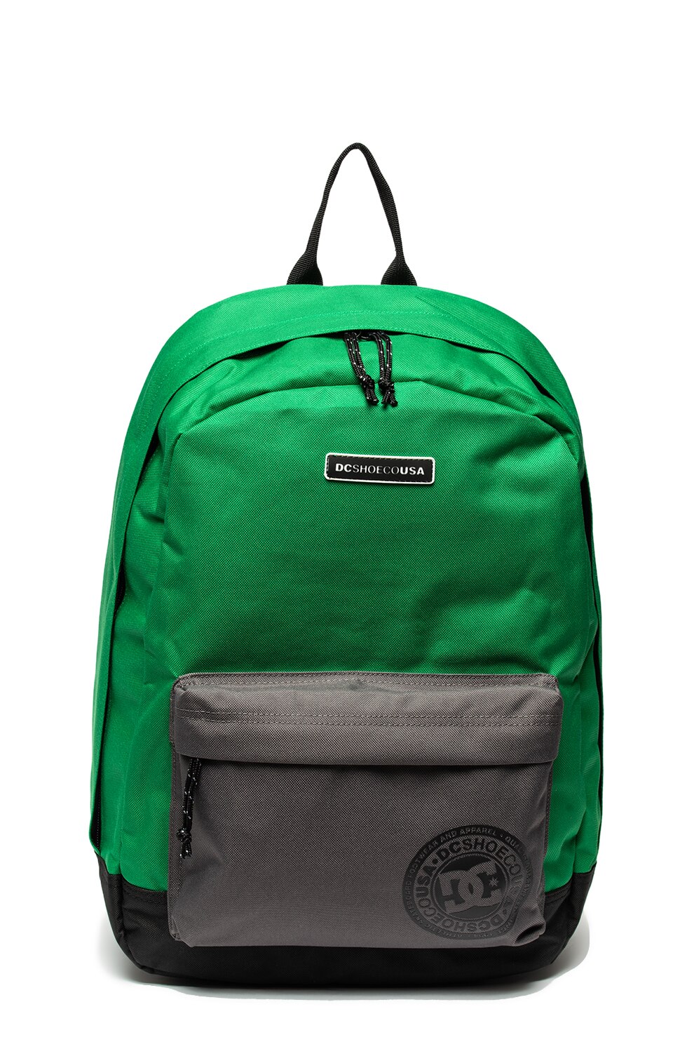DC, Rucsac unisex cu buzunar frontal Backstack, Verde/Gri