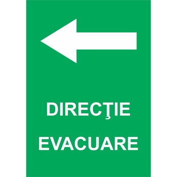 Indicator iesire stanga, autocolant 15x20cm Indicator iesire stanga, autocolant 15x20cm