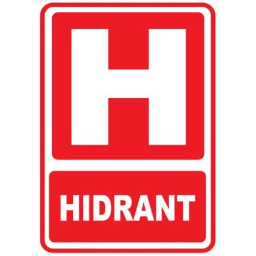 Indicator autocolant hidrant 15*20 cm