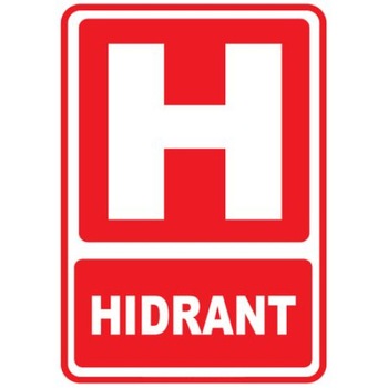 Indicator autocolant hidrant 15*20 cm Indicator autocolant hidrant 15*20 cm