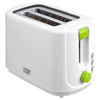 Prajitor de paine Star-Light TD-G750, 750 W, 2 felii, Grad de rumenire variabil, Functie reincalzire si dezghetare, Alb/Verde Prajitor de paine Star-Light TD-G750, 750 W, 2 felii, Grad de rumenire variabil, Functie reincalzire si dezghetare, Alb/Verde