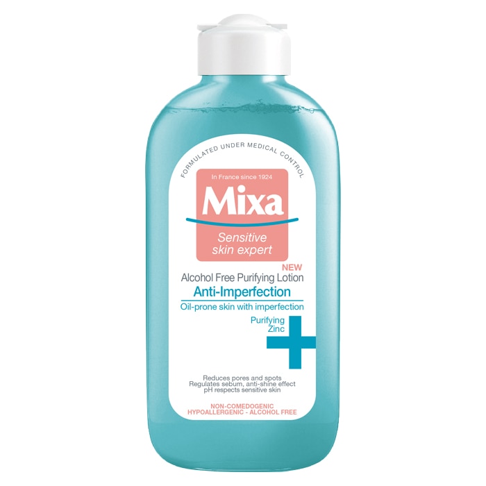 Lotiune de curatare Mixa anti-imperfectiuni pentru tenul cu tendinta de ingrasare, 200 ml