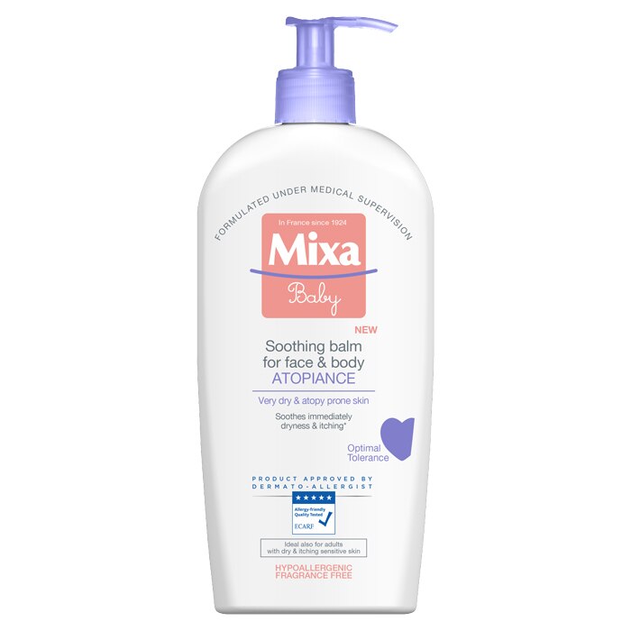 Balsam calmant de corp Mixa Baby Atopiance pentru pielea foarte uscata, cu tendinta atopica, 400 ml