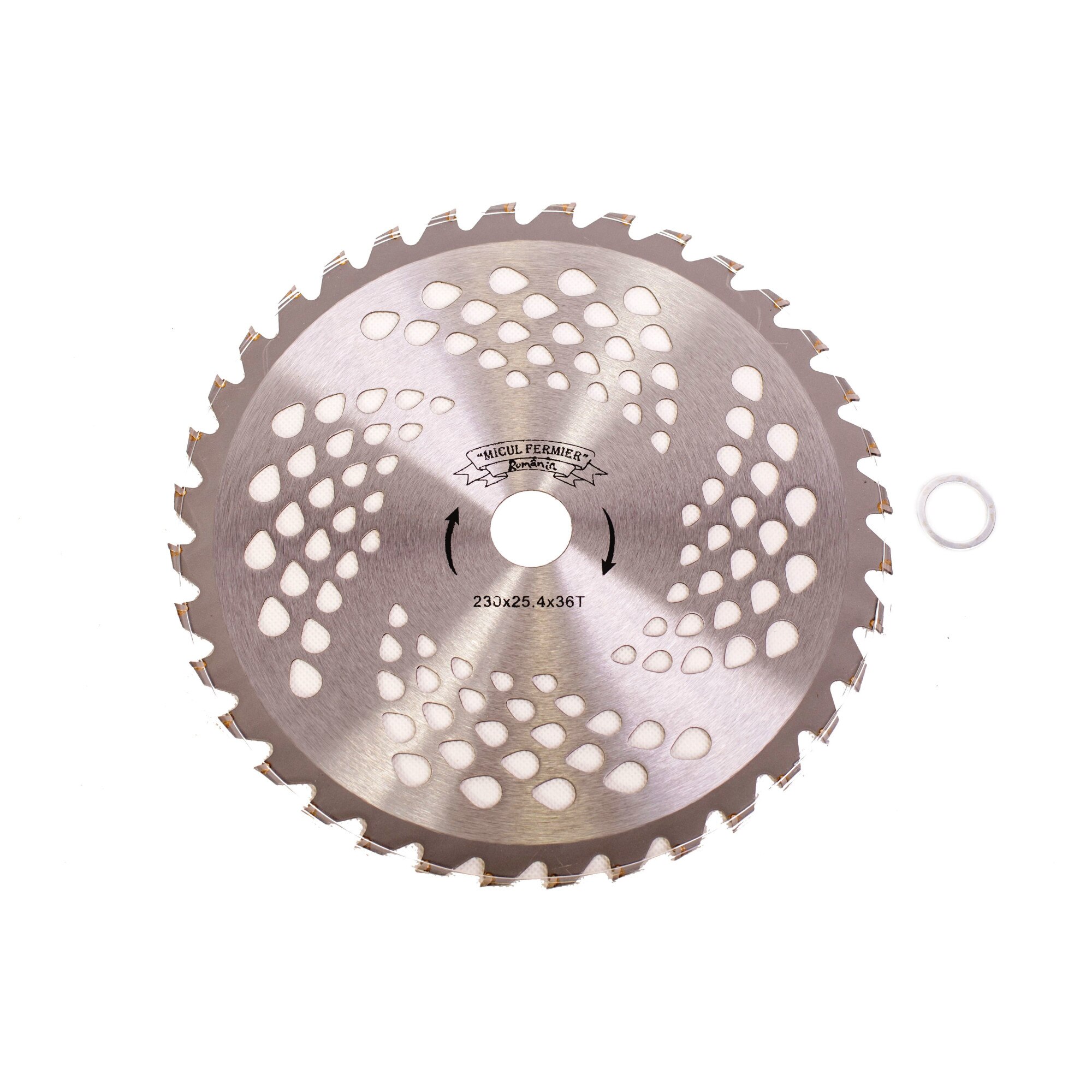 Disc motocoasa circular cu dinti vidia 230x25.4x40T pentru iarba