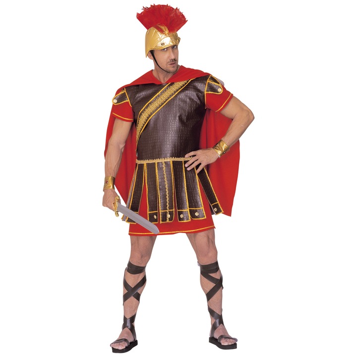 Costum barbati cu sandale romane, Marime 42-43, Maro