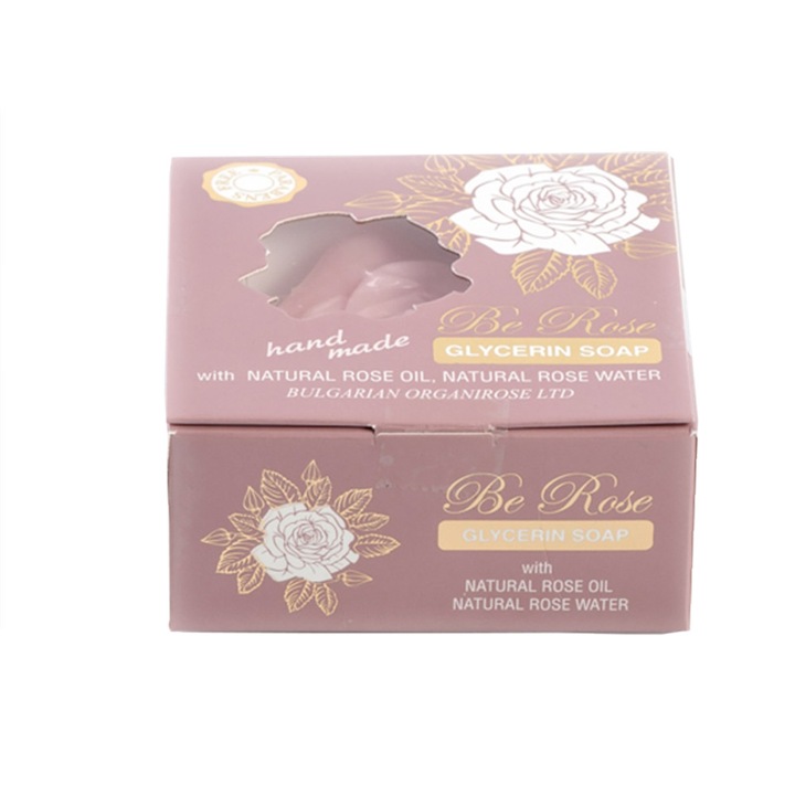 Глицеринов сапун Be Rose ръчно направен, с натурално розово масло и розова вода 65 g
