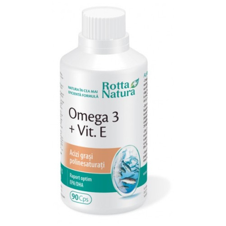 Omega 3 1000mg + Vitamina E Rotta Natura 90cps