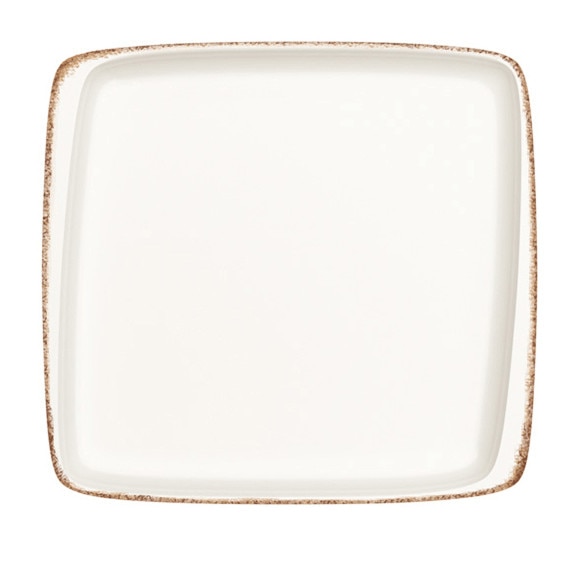 Farfurie patrata portelan BONNA colectia RETRO 22x20cm