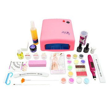 Kit unghii cu perie praf, freza electrica cu capete si pile Kit unghii cu perie praf, freza electrica cu capete si pile