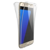 Husa USKUS pentru Samsung Galaxy S6 Edge (G925) Fata/Spate 360° Ultra Slim Silicon Transparenta