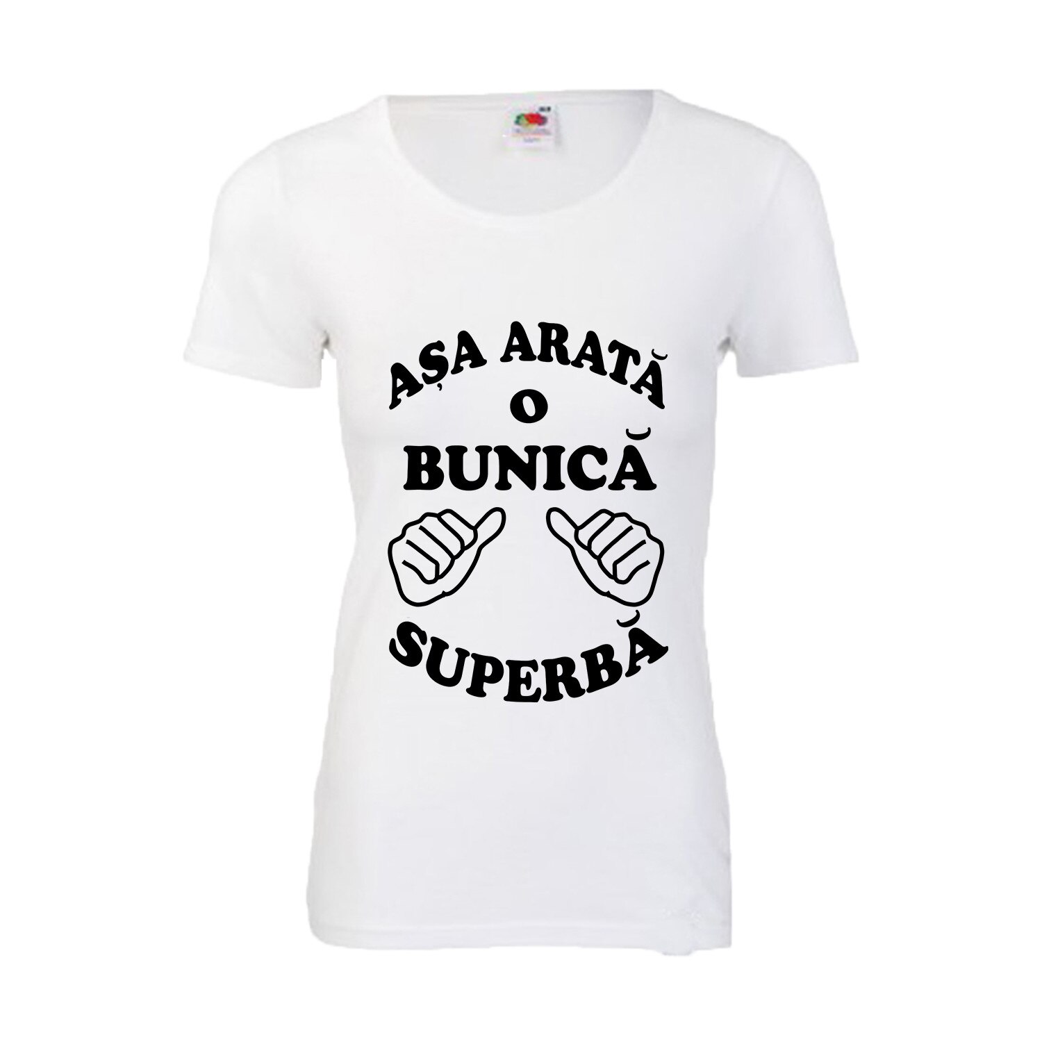 Tricou personalizat Fruit of the loom Asa arata o bunica superba L alb