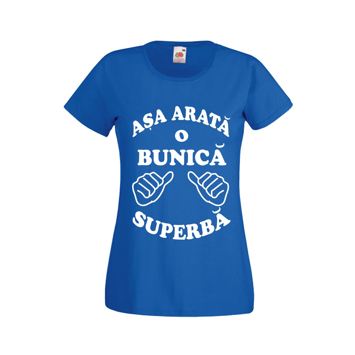 Tricou personalizat Fruit of the loom Asa arata o bunica superba XL albastru