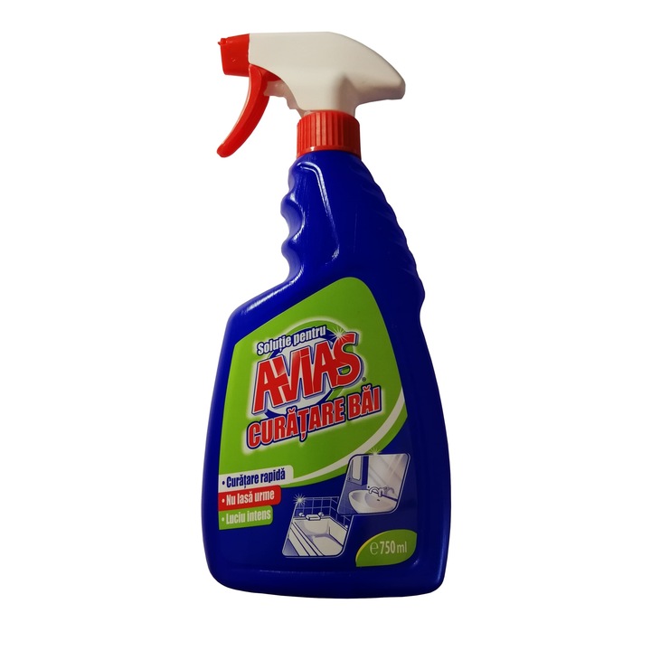 Solutie pentru curatat bai cu pulverizator AVIAS, 750ml