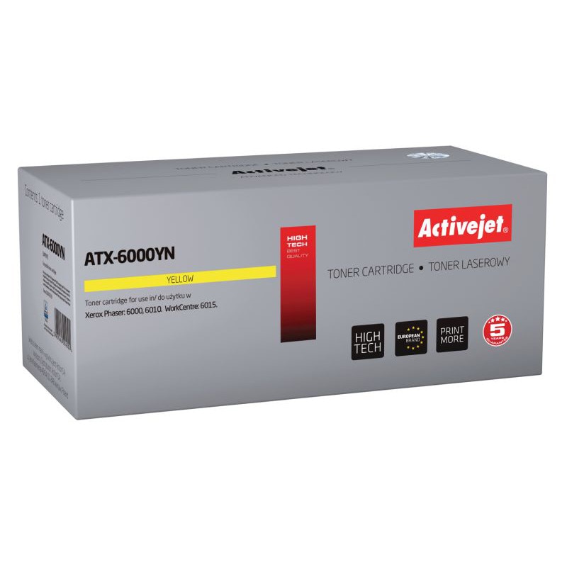 Toner compatibil 106R01633 pentru Xerox, Yellow, 1000 pagini, Premium Activejet, Garantie 5 ani