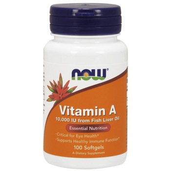 Supliment alimentar Now Foods Vitamina A 10,000 IU, 100 capsule Supliment alimentar Now Foods Vitamina A 10,000 IU, 100 capsule