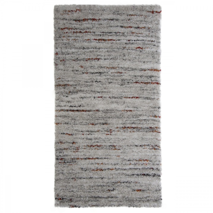 Nappali/hálószoba szőnyeg, Balta, rusztikus finom csíkokkal, polipropilén, krémszínű, 80 x 150 cm