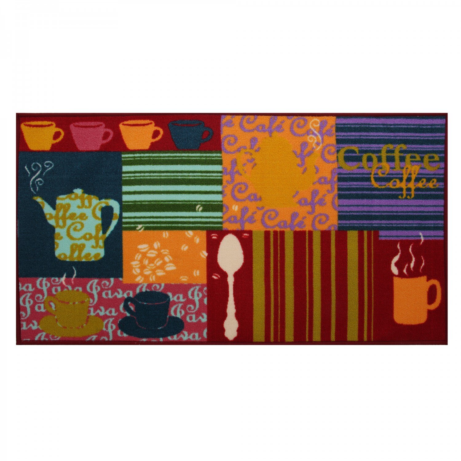 Covoras bucatarie, iMK®, cu model, dreptunghiular, multicolor 67 x 120 cm