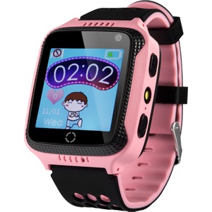 Ceas smartwatch copii Wonlex GW500S, GPS, Functie telefon, SIM prepay cadou, Roz